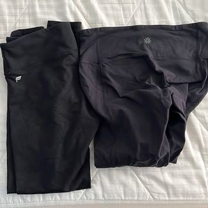 2 pairs of black leggings